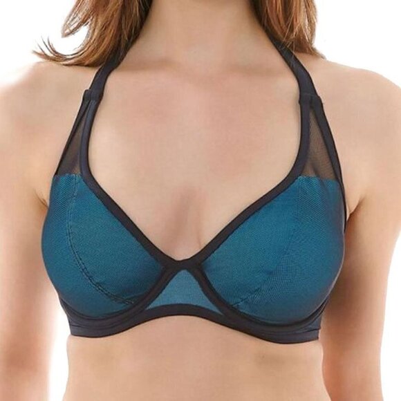 Freya Electra Underwire Halter Bikini Swim Top UK 36E US 36DDD - Picture 1 of 16